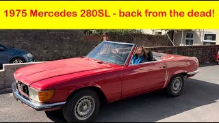 Mercedes R107 SL: Regulacja maski, pompa paliwa i problem z kierownicą.