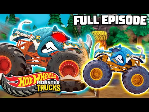 Wreckin' Rhinobot! | Camp Crush | Episode 2 | Hot Wheels Monster Trucks