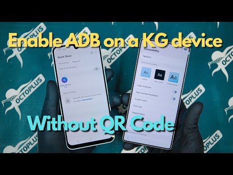 How to enable ADB on a KG device without a QR code
