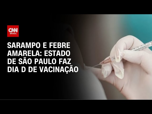 Dia D de vacinação contra sarampo e febre amarela acontece no estado de SP | AGORA CNN