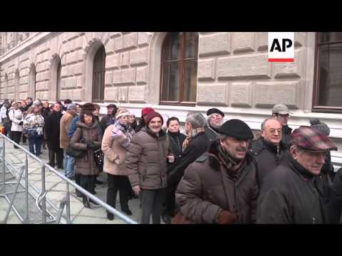 Close friends and family, politicians, pay final respects to singer Udo Juergens at ceremony in Vien