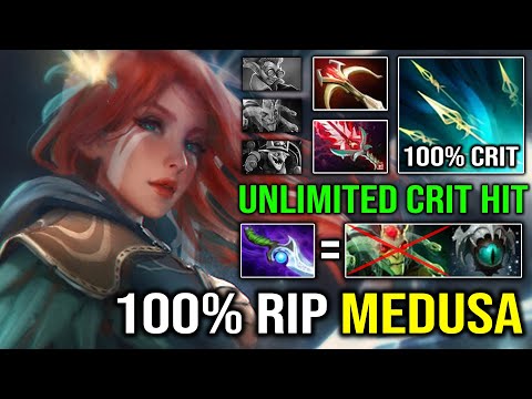 WTF 1st ITEM Diffusal Windranger +100% Crit Hit Bloodthorn EZ Deleted Medusa Like a Pro Dota 2