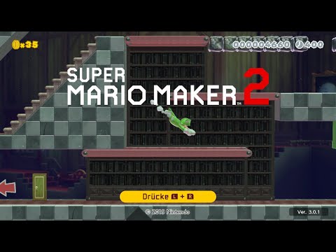 Super Mario Maker 2 - Ghost House Title Screen Level in 1:00.xx/60s [Speedrun]