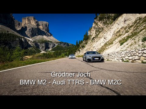 Alpentour 2020 - BMW M2 + M2C + Audi TTRS - Grödner Joch (4k)