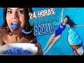 24 HORAS COMIENDO Y VIVIENDO AZUL - COMIDA Por COLORES CHALLENGE + BROMA