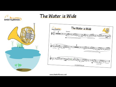 The Water is Wide - French Horn Play Along with Sheet Music