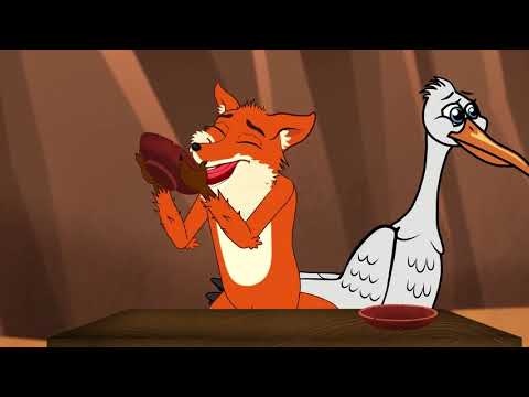 Tilki ile Leylek Masalı | Adisebaba Masal çizgi film çocuk masalları | Turkish Fairy Tales