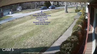 Cameron Rd Blocked 02 25 25 PM Drk SUV