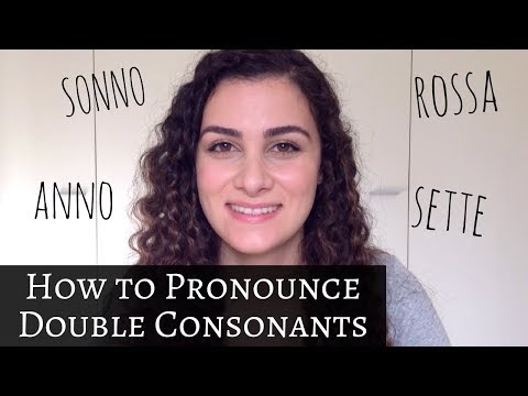LEARN ITALIAN: How To Pronounce Double Consonants