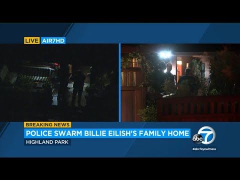 Billie Eilish's family home swarmed by LAPD as suspected burglar arrested