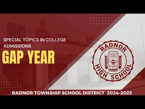 Special Topics in College Admissions: Gap Year