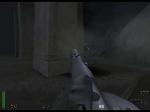 Return to Castle Wolfenstein - DARK gameplay - 2 uber soldats eliminated with STEN only