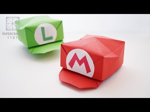 Origami Super Mario Cap Oригами おりがみ Oριγκάμι 折纸 摺紙 พับ 종이접기 Paper Crafts