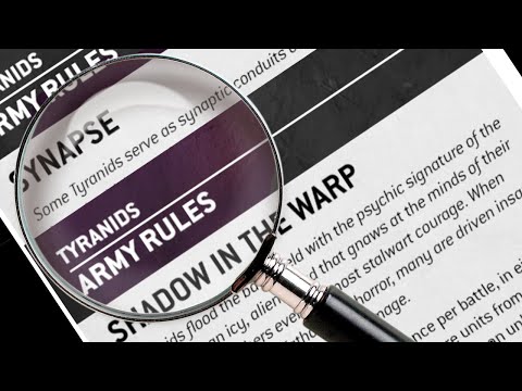 Tyranids NEW 10th Edition Army Rules! Synapse / Shadow in the Warp