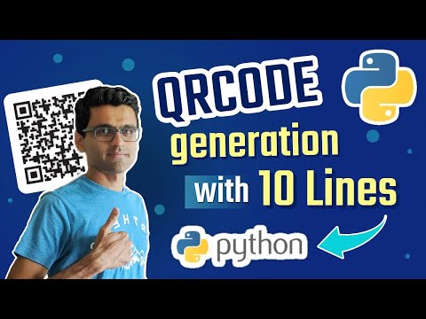 Qr Code In 5 Lines Of Python Code Python Project Python For Beginners