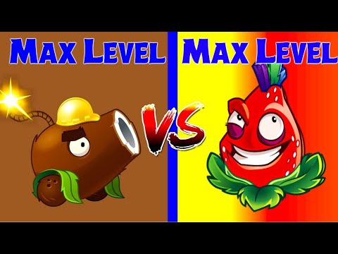 PvZ 2 - Strawburst VS Coconut Cannon Or Gameplay in Plants vs. Zombies 2