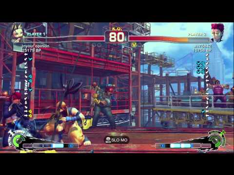 Iyo [Ibuki] vs Haitani [Viper] SSF4 Japanese Online Ranked Matches - TRUE-HD