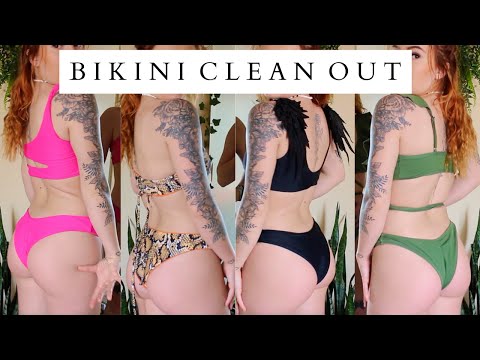 Bikini clean out   try on // TRYING ON ALL OF MY BIKINIS