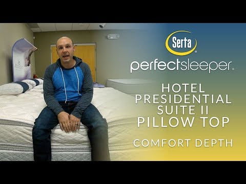 Serta Perfect Sleeper Hotel Presidential Suite II Double Sided Pillowtop Mattress Comfort Depth 1
