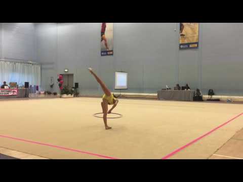 Phillipa Museva U12 Hoop at Bath Open Championship 2015, Stars Academy Rhythmic Gymnastics Club, UK