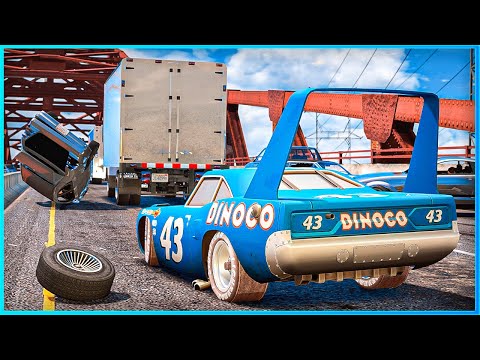 *CRAZY* Cars King Dinoco Crashes Ep.2 – GTA 5