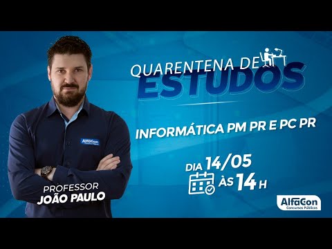 AO VIVO I Aula de Informática para Carreiras Policiais INTENSIVO PC-PR - AlfaCon