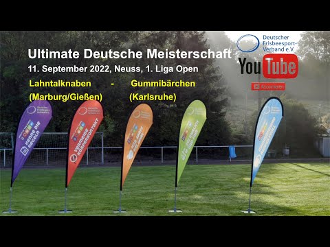 Ultimate  DM 1. Liga Open, Relegation Lahntalknaben (MR/GI) - Gummibärchen (KA)