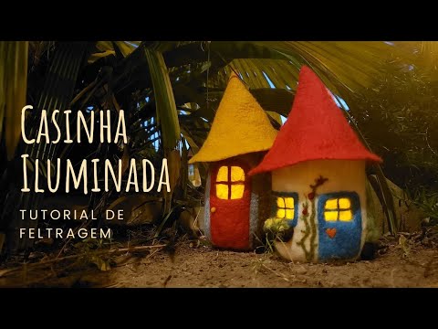 Needle Felting Tutorial - Fairy House Lamp