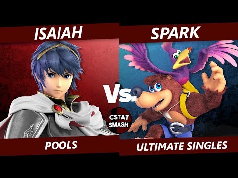 NO CAPS 9/6/19 - Isaiah (Marth) vs SparK (Banjo, Roy) Smash Ultimate Pools