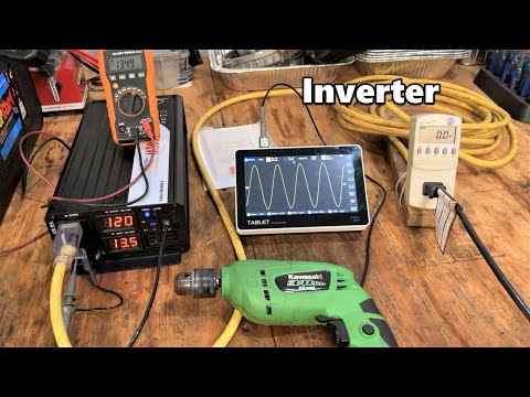 CNSWIPOWER 2000 Watt Pure Sine Wave Inverter vs Honda EU2000 Inverter Generator | Load and Waveform