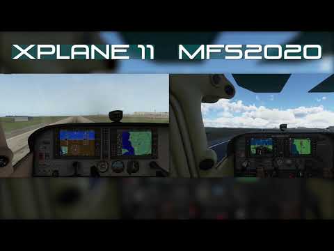 MICROSOFT FLIGHT SIMULATOR 2020 VS X-PLANE 11 SIDE BY SIDE COMPARISON