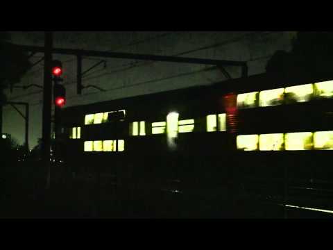 Sydney Cityrail trains at night - Meadowbank NSW - PoathTV Australian Trains