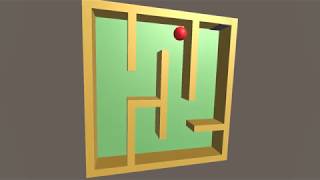 Red Ball in Labyrinth
