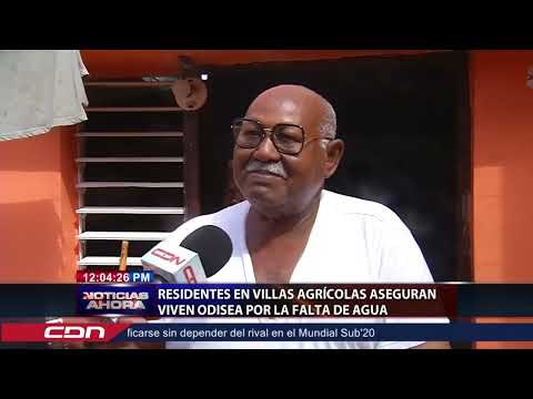 Residentes en Villas Agrícolas aseguran viven odisea por la falta de agua