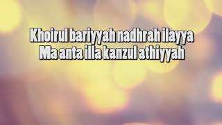 Download lagu Khoirul bariyyah nurul - musthofa mp3 Download lagu Khoirul bariyyah nurul - musthofa mp3