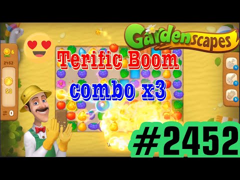 GARDENSCAPES - Level 2452 | Gameplay Walkthrough [ Plarix ]