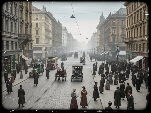 1913 Germany Berlin : Colorized Footage Reveals Life Just Before the Great War