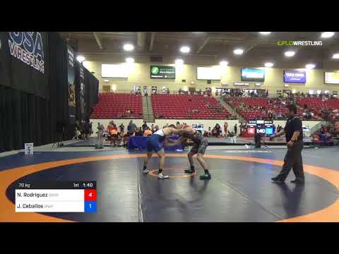 2018 Marine Corps US Open/Masters B Freestyle 70 Con 8 #2 - Nick Rodriguez (Sons) Vs. Johnny Cebal