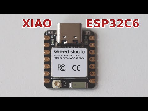 XIAO ESP32C6 with Dual 32-bit RISC-V Processors, 2.4GHz WiFi 6, Bluetooth 5.0, Zigbee and Thread