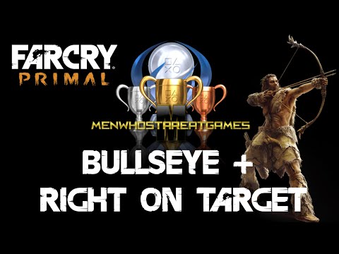 Farcry Primal Tips: How to get the "Bullseye" and "Right On Target" Trophy - EASY WAY