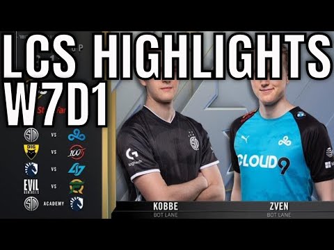 LCS Highlights ALL GAMES Week 7 Day 1 Spring 2020 League of Legends Championship Series