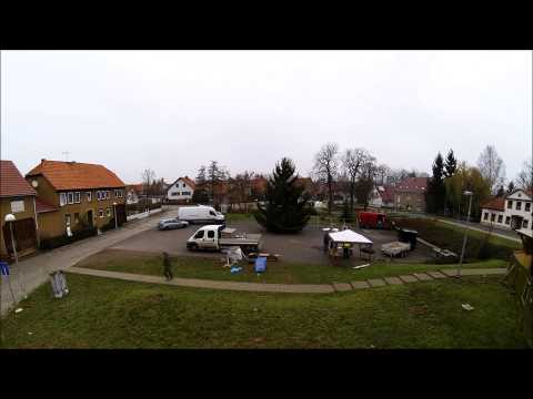 Weihnachtsbaumsetzen in Haßleben 29.11.2014