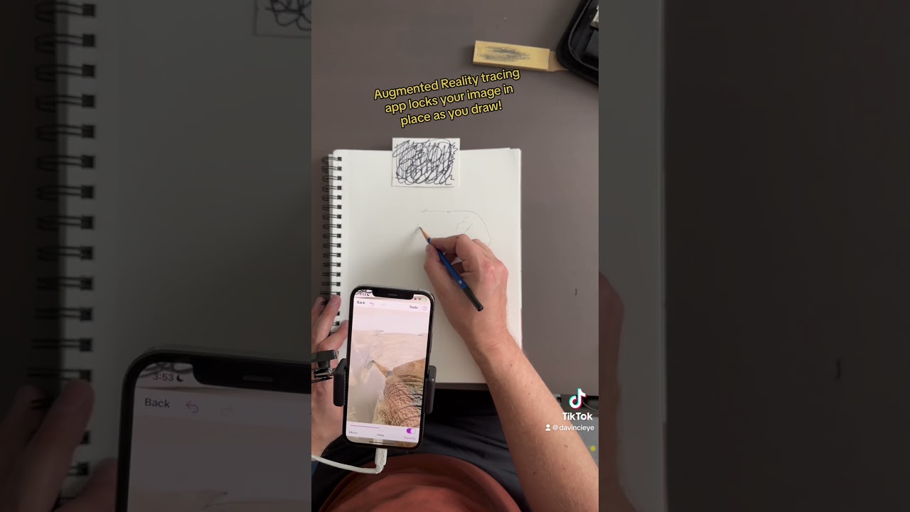 Draw anything, anywhere with Da Vinci Eye app.