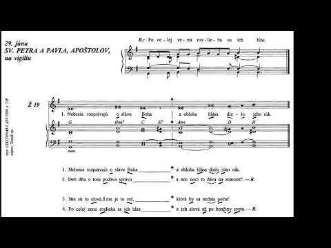 LS II, str. 209 - Po celej zemi rozlieha sa ich hlas; Ž19