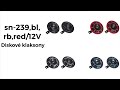 Dúhové diskové 120mm klaksóny 12V - vysoký a nízky tón (2ks) - Video Youtube