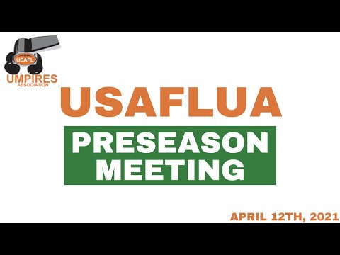 PreSeason Meeting April 2021