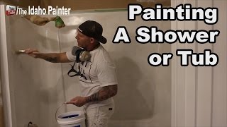 How to paint a shower or bathtub.