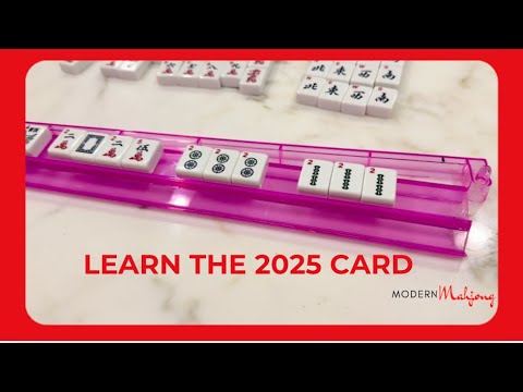 Aprende la tarjeta de la Liga Nacional de Mah Jongg 2025 - TARJETA COMPLETA