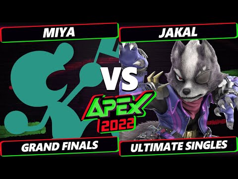 Apex 2022 GRAND FINALS - Miya (Mr. Game & Watch) Vs. Jakal (Wolf) - SSBU Ultimate Tournament