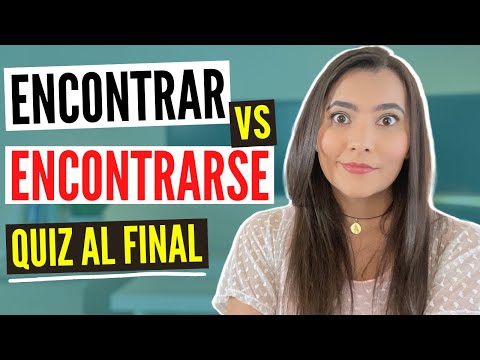 REFLEXIVE VERBS in SPANISH: ENCONTRAR vs ENCONTRARSE - ¿SABES la DIFERENCIA?